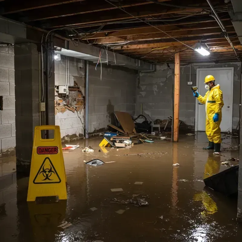 Flooded Basement Electrical Hazard in Otsego County, NY Property